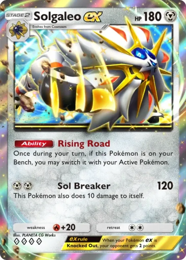 Solgaleo ex card front