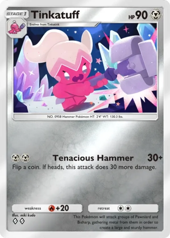 Tinkatuff card front