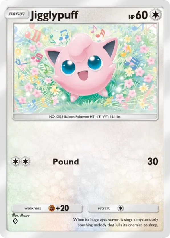 Jigglypuff card front