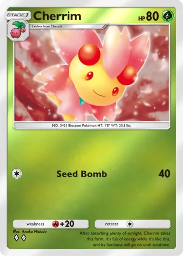 Cherrim card front