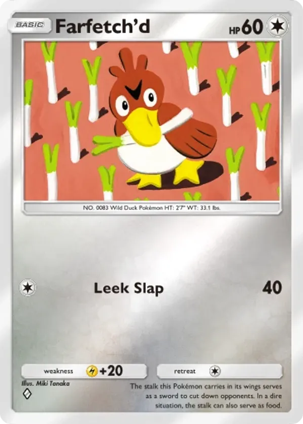 Farfetch'd card front