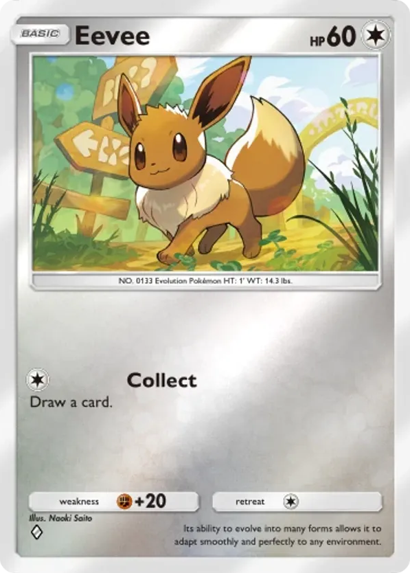 Eevee card front