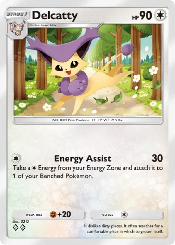 Delcatty card front