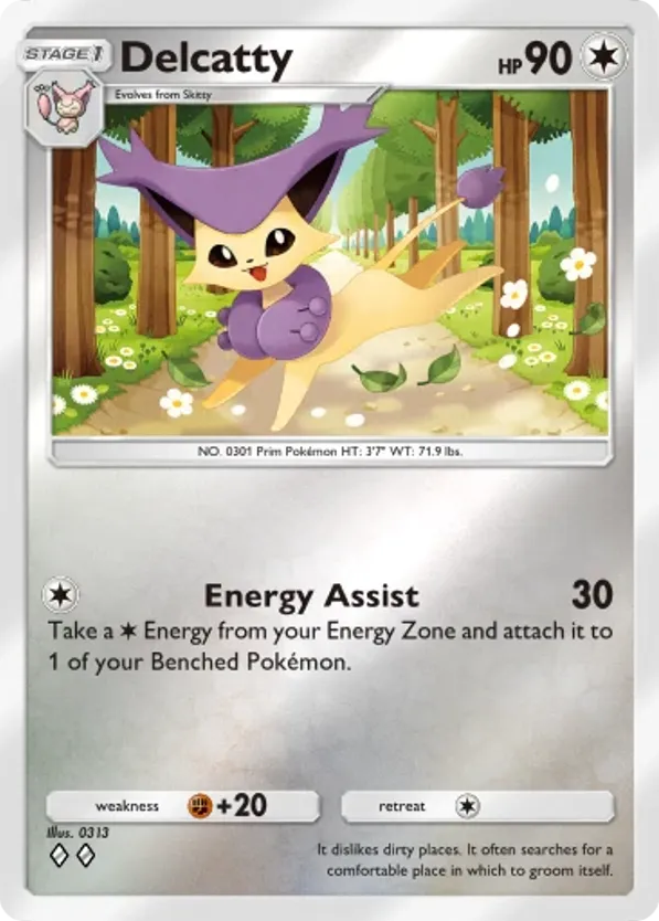 Delcatty card front