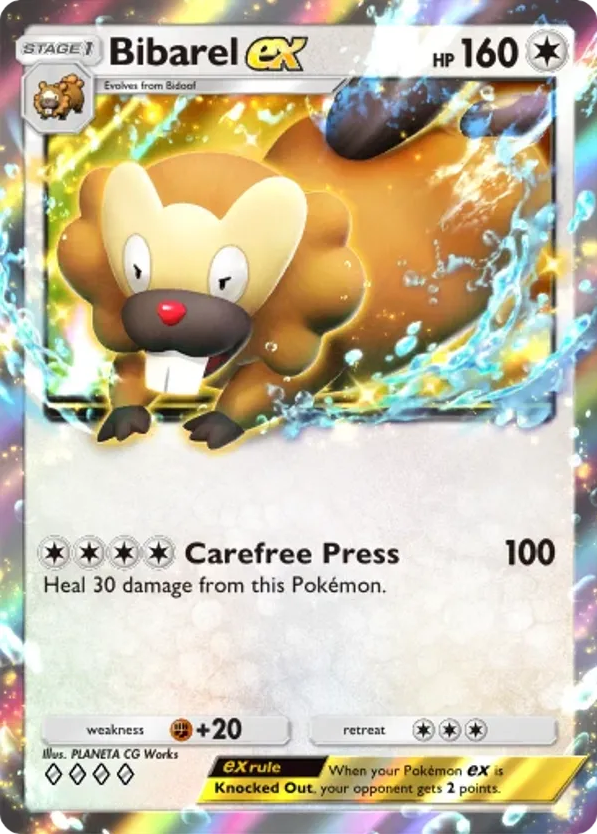 Bibarel ex card front