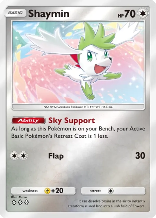 Shaymin card front