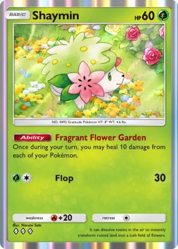 Shaymin card front