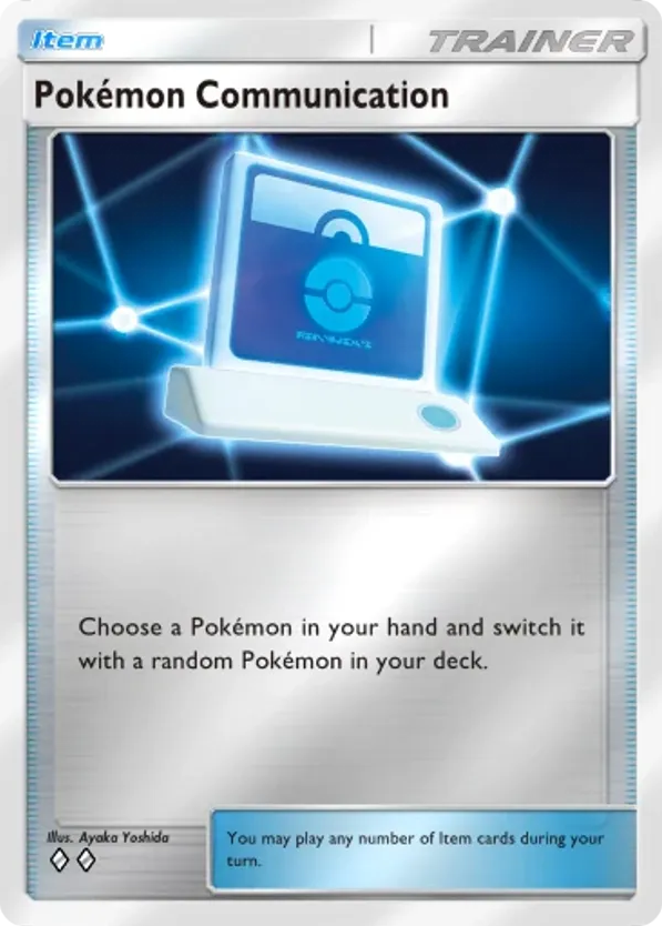 Pokémon Communication card front
