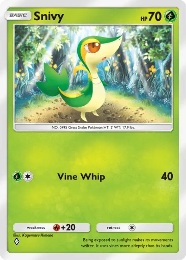 Snivy card front