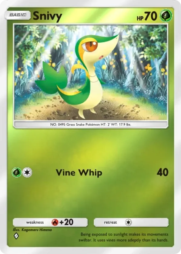 Snivy card front