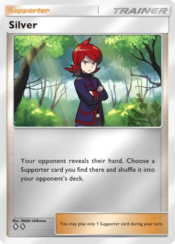 Silver card front