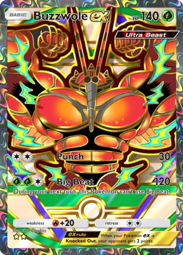 Buzzwole ex card front