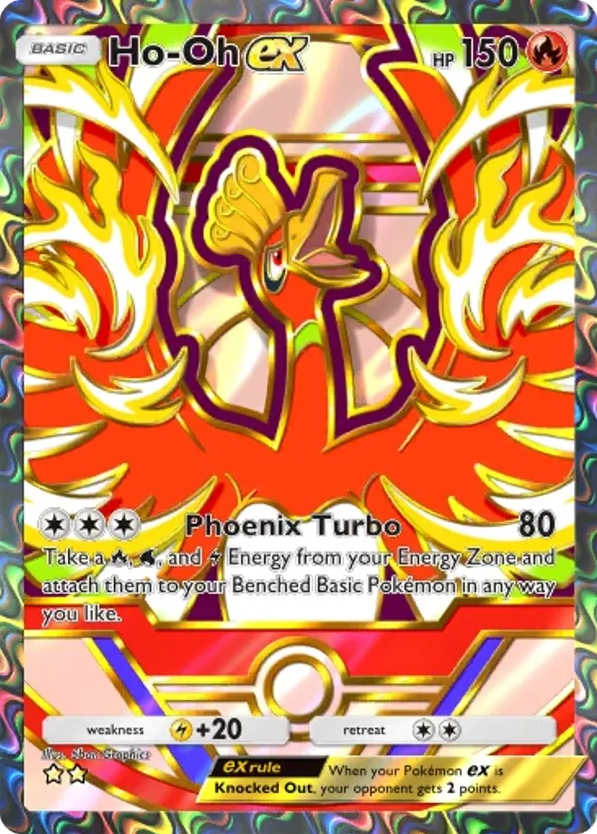 Ho-Oh ex card front