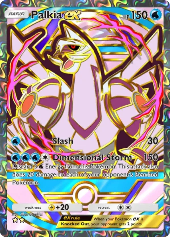 Palkia ex card front