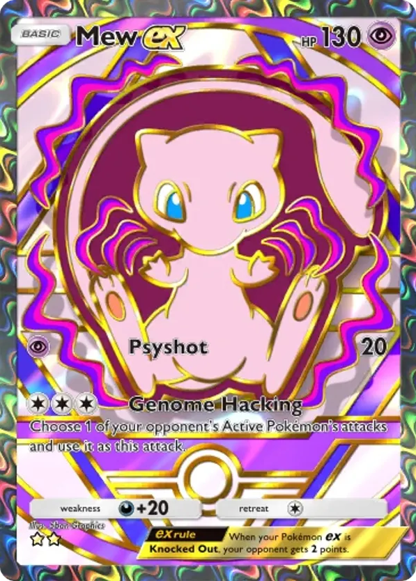 Mew ex card front