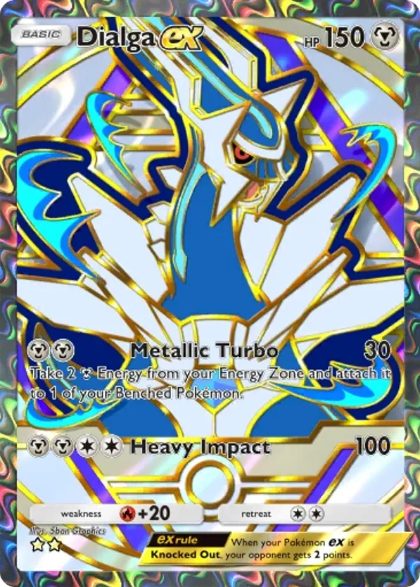 Dialga ex card front