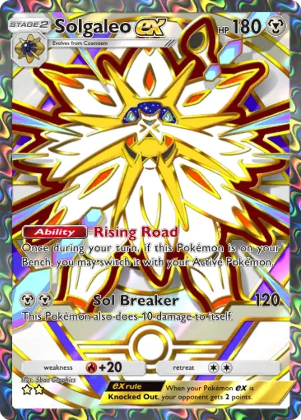Solgaleo ex card front