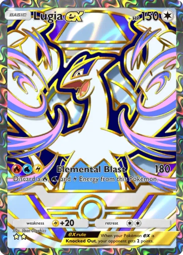 Lugia ex card front
