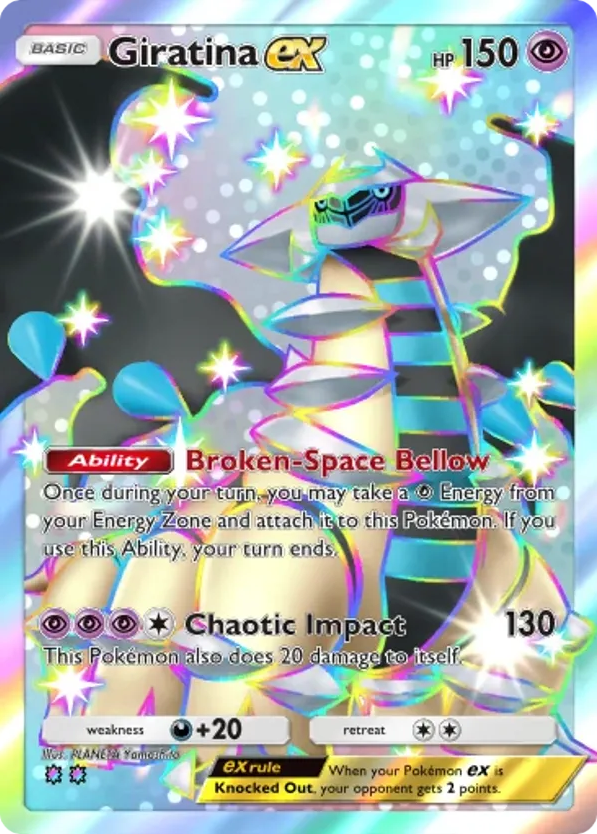 Giratina ex card front