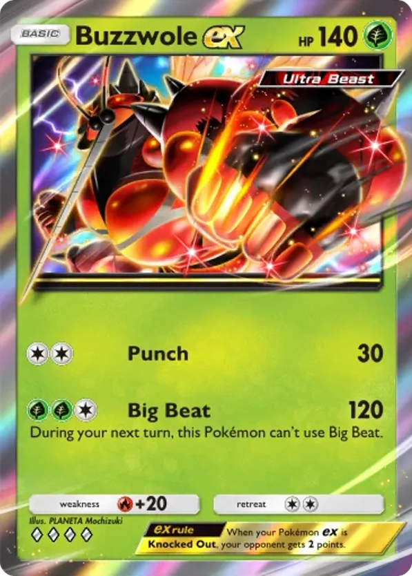 Buzzwole ex card front