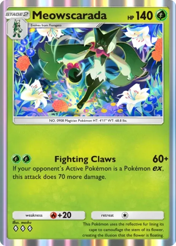 Meowscarada card front