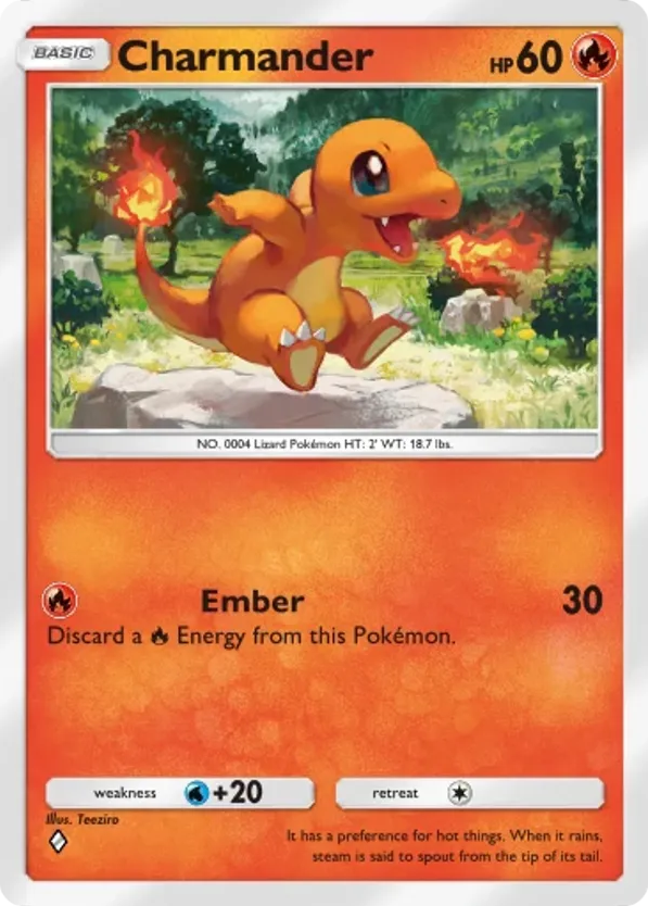 Charmander card front