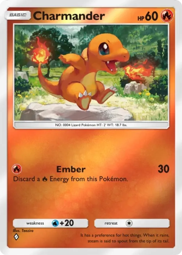 Charmander card front