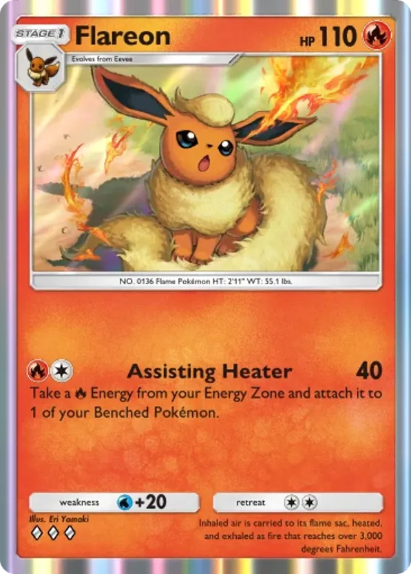 Flareon card front