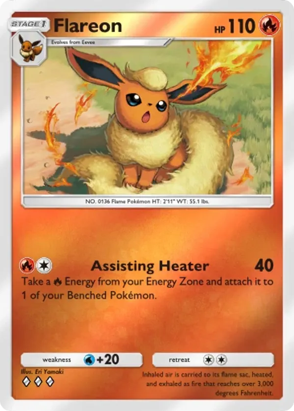 Flareon card front