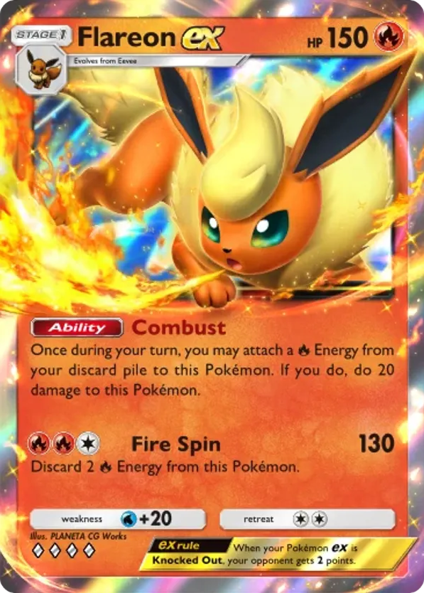 Flareon ex card front