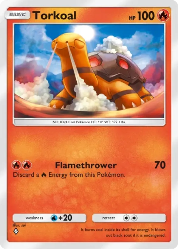 Torkoal card front