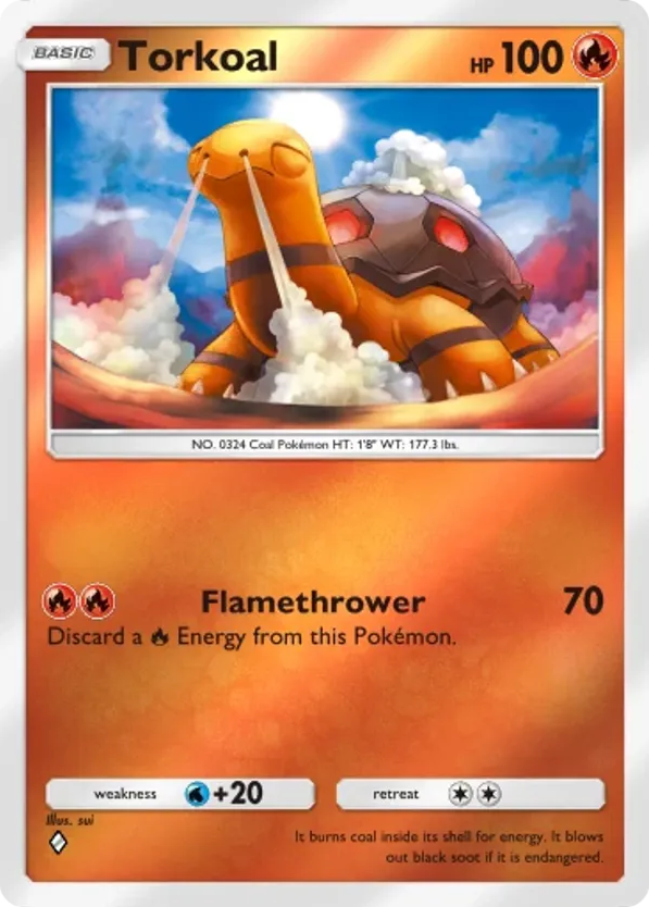Torkoal card front