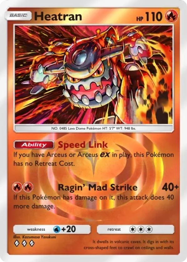 Heatran card front
