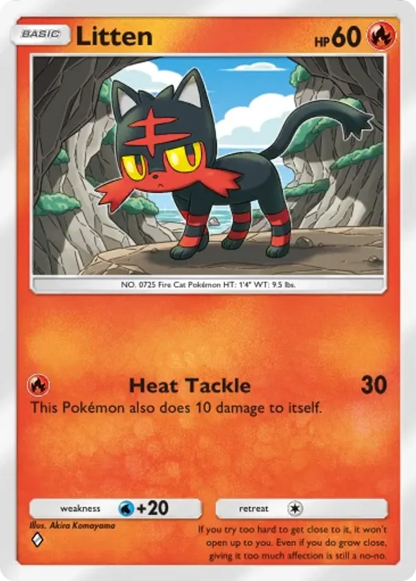 Litten card front