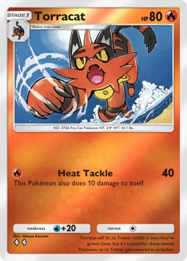 Torracat card front