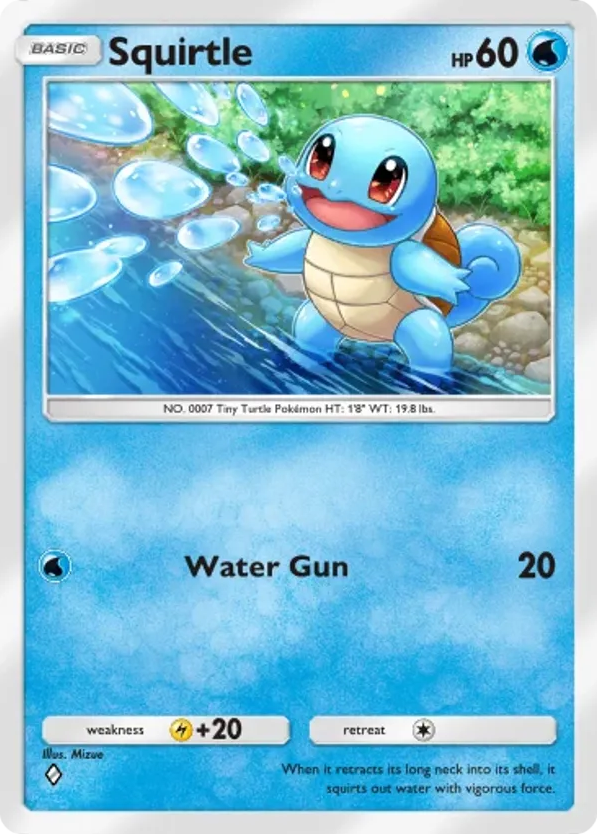 Squirtle card front