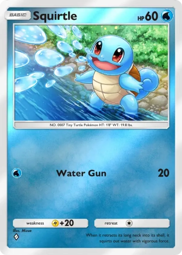 Squirtle card front