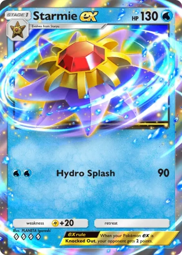 Starmie ex card front