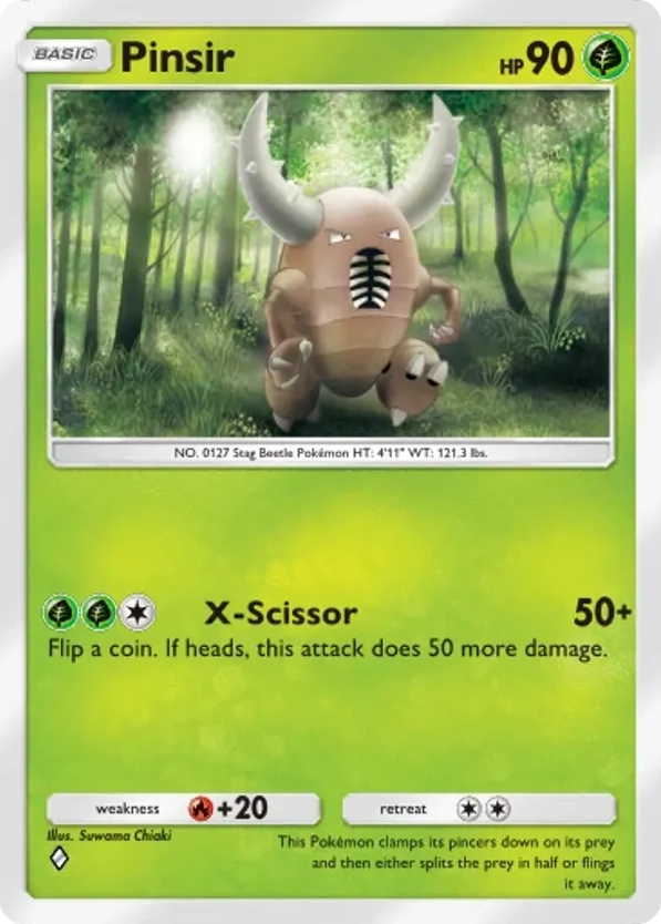 Pinsir card front