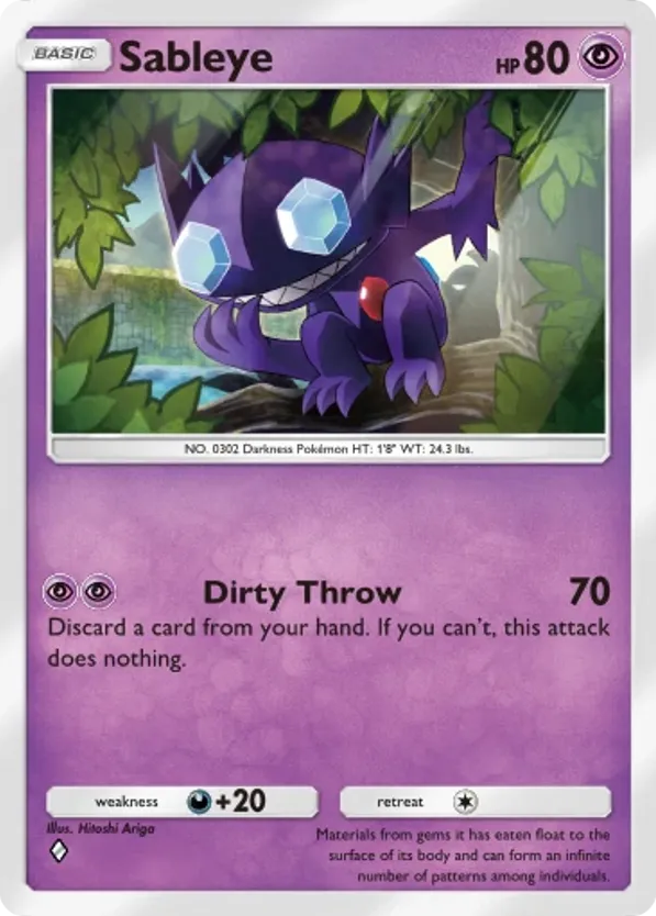 Sableye card front