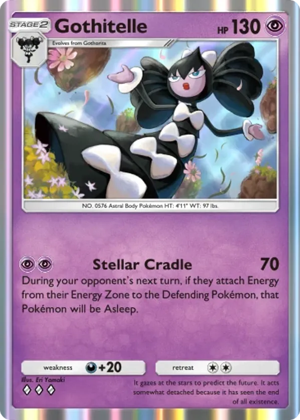Gothitelle card front