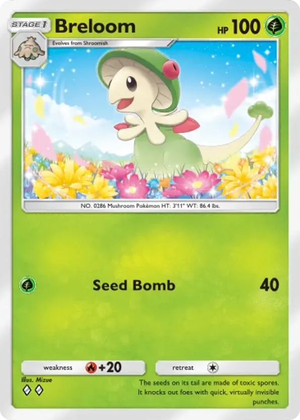 Breloom card front