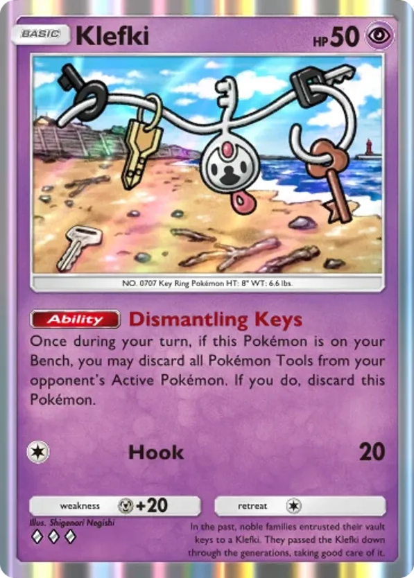 Klefki card front