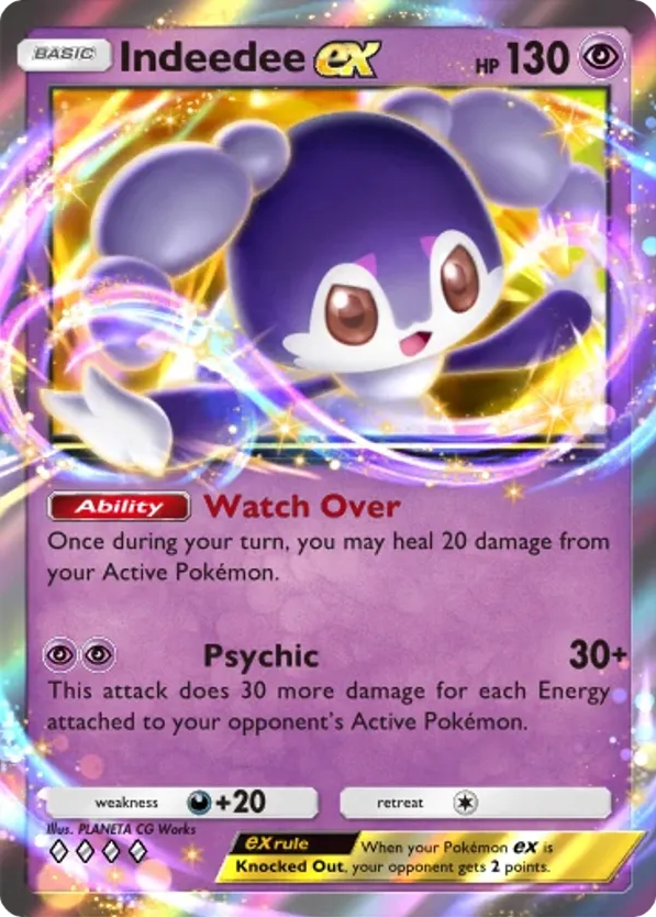 Indeedee ex card front