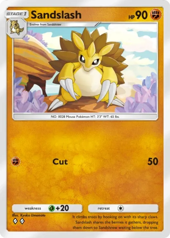 Sandslash card front