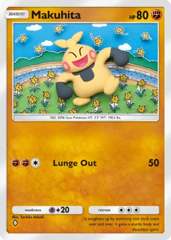 Makuhita card front