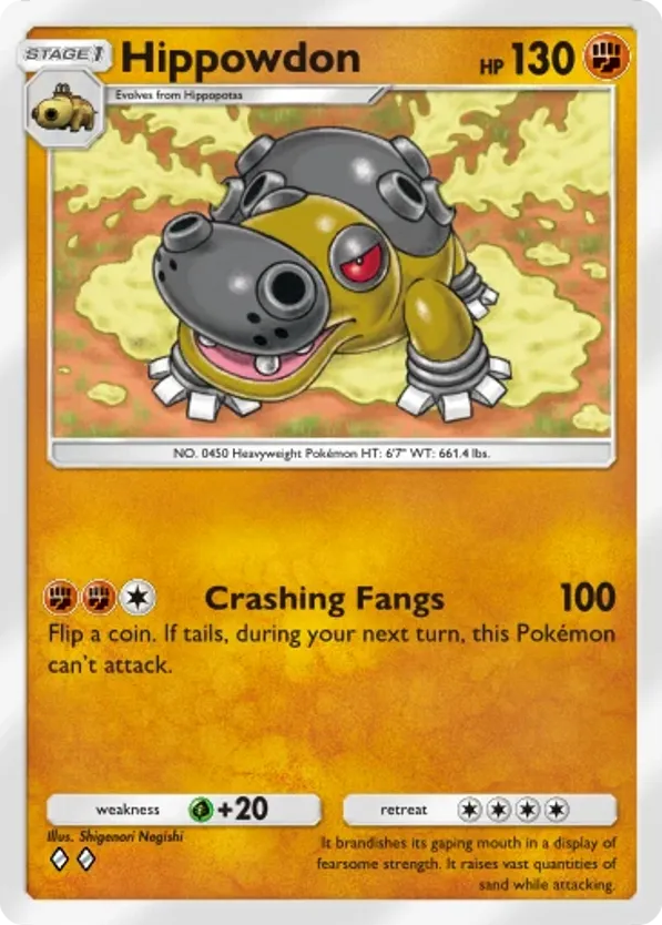 Hippowdon card front