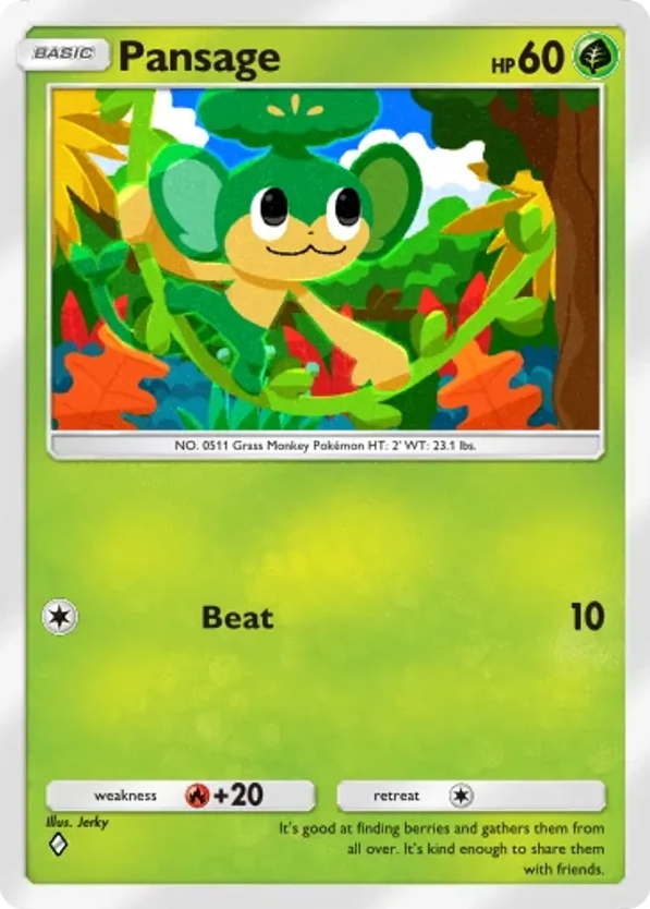 Pansage card front
