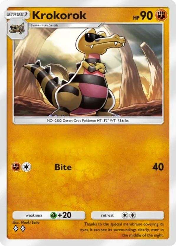 Krokorok card front