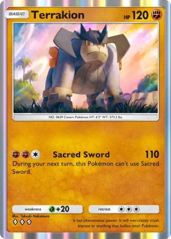 Terrakion card front